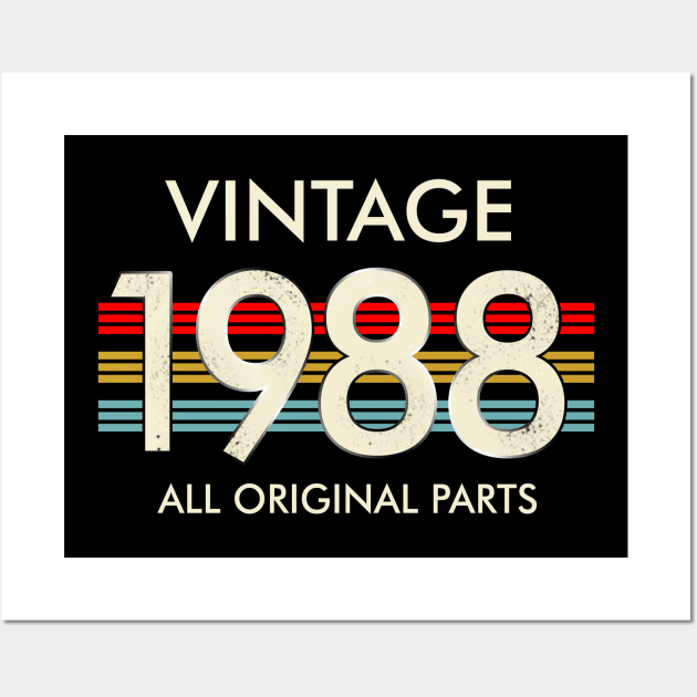 Vintage 1988 All Original Parts Wall Art by louismcfarland